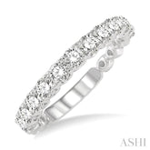 1 Ctw Round Cut Diamond Wedding Band in Platinum