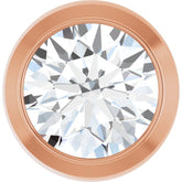 14K Rose Gold 1/3 CT Natural Diamond Slide Pendant