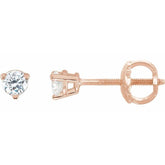 14K Rose Gold 1/5 CTW Natural Diamond Earrings