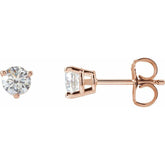 14K Rose Gold 1/2 CTW Lab-Grown Diamond Earrings
