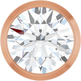 14K Rose Gold 3/4 CT Lab-Grown Diamond Slide Pendant