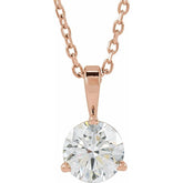 14K Rose Gold 5/8 CTW Natural Diamond 18" Necklace