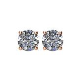 14K Rose Gold 1 1/2 CTW Natural Diamond Earrings