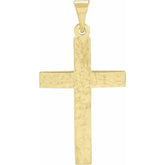 14K Yellow Cross Pendant