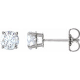 14K White Gold 1 CTW Natural Diamond Earrings