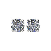 14K White Gold 1 1/2 CTW Natural Diamond Earrings