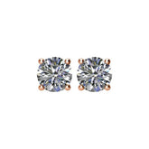 14K Rose Gold 1 CTW Natural Diamond Earrings