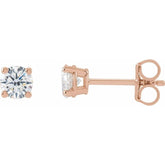 14K Rose Gold 1/2 CTW Lab-Grown Diamond Earrings