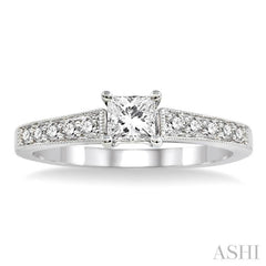 1/6 Ctw Diamond Semi-Mount Engagement Ring in 14K White Gold