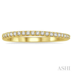 1/6 Ctw Round Cut Diamond Wedding Band in 14K Yellow Gold