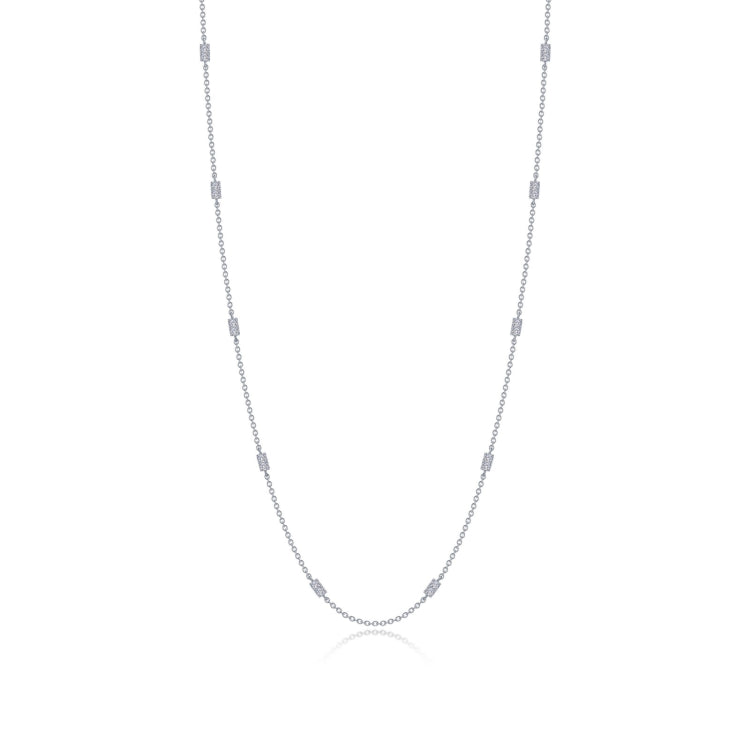 0.6 CTW Adjustable Station Necklace