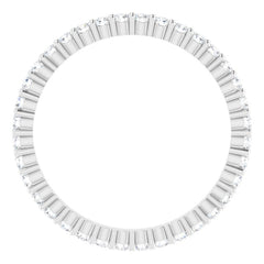 Platinum 5/8 CTW Lab-Grown Diamond Eternity Band Size 6.5