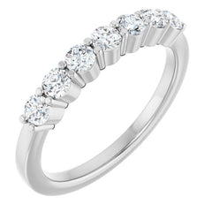 14K White Gold 1/2 CTW Lab-Grown Diamond Anniversary Band