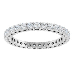 14K White Gold 7/8 CTW Lab-Grown Diamond Eternity Band Size 4.5