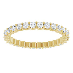 14K Yellow Gold 3/4 CTW Lab-Grown Diamond Eternity Band Size 4.5