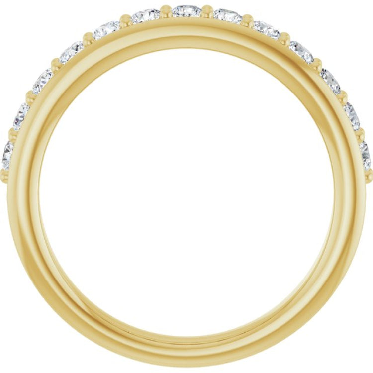 14K Yellow Gold 1/2 CTW Lab-Grown Diamond Anniversary Band