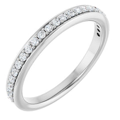 14K White Gold 1/5 CTW Lab-Grown Diamond Anniversary Band