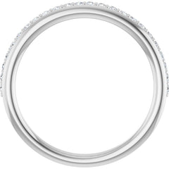 14K White Gold 1/5 CTW Lab-Grown Diamond Anniversary Band