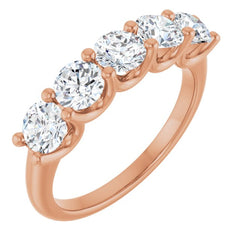 14K Rose Gold 1 5/8 CTW Lab-Grown Diamond Anniversary Band