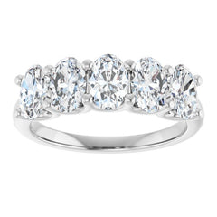 Platinum 2 CTW Lab-Grown Diamond Anniversary Band