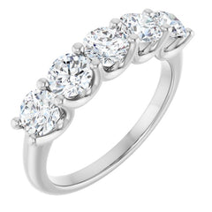 14K White Gold 1 1/2 CTW Natural Diamond Anniversary Band