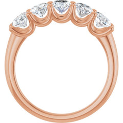 14K Rose Gold 1 7/8 CTW Natural Diamond Anniversary Band