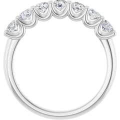 14K White Gold 1/2 CTW Natural Diamond Anniversary Band