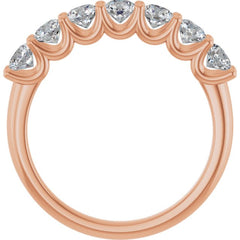 14K Rose Gold 1 CTW Natural Diamond Anniversary Band