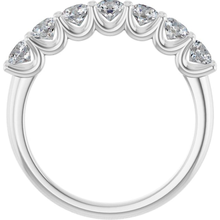 Platinum 1 CTW Natural Diamond Anniversary Band