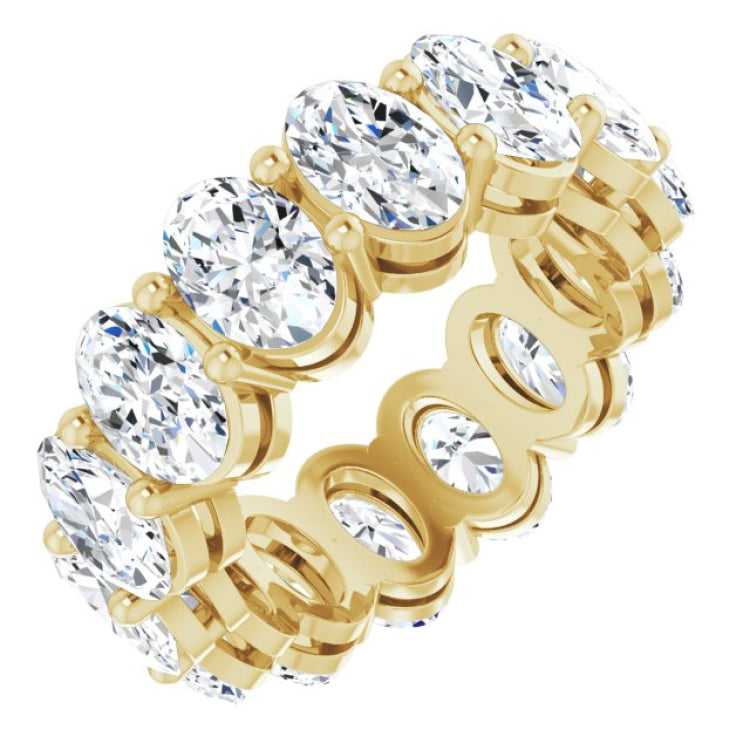 14K Yellow Gold 5 1/5 CTW Lab-Grown Diamond Eternity Band