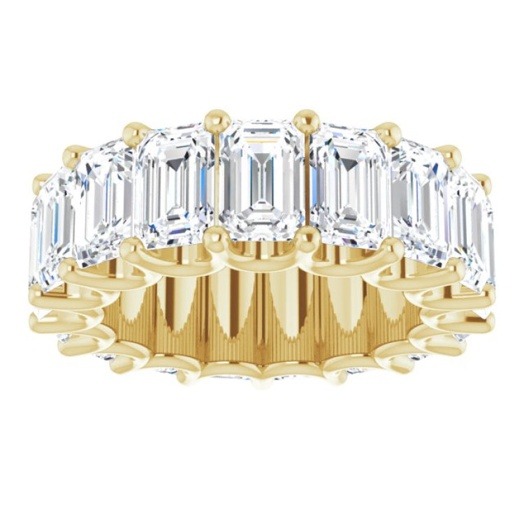 14K Yellow Gold 11 CTW Lab-Grown Diamond Eternity Band