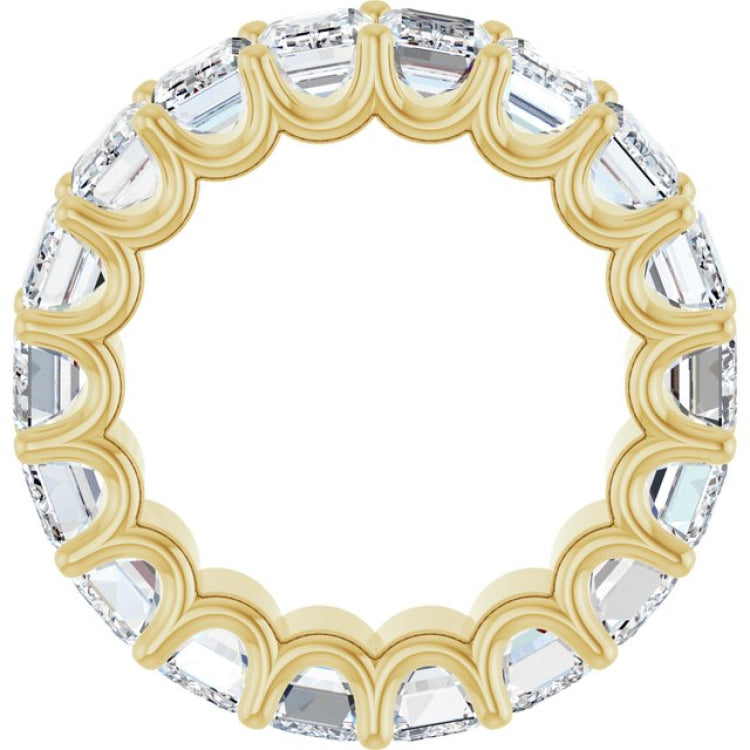 14K Yellow Gold 10 3/4 CTW Lab-Grown Diamond Eternity Band