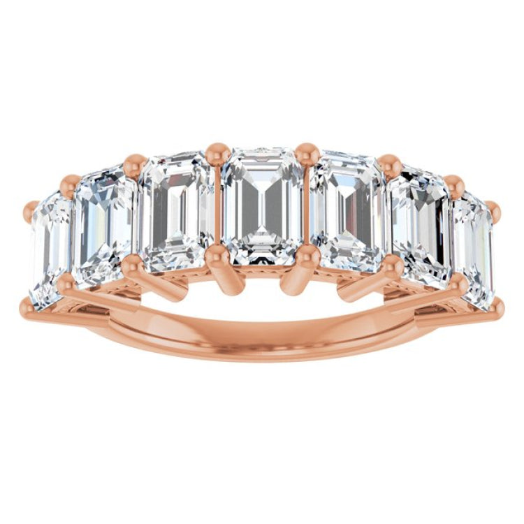 14K Rose Gold 4 1/5 CTW Lab-Grown Diamond Anniversary Band