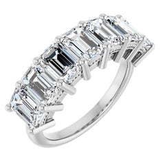 14K White Gold 4 1/5 CTW Lab-Grown Diamond Anniversary Band