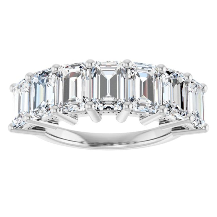 14K White Gold 4 1/5 CTW Lab-Grown Diamond Anniversary Band