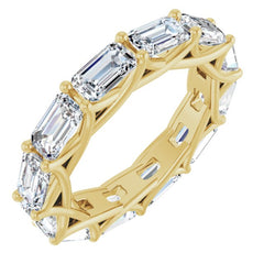 14K Yellow Gold 4 1/5 CTW Lab-Grown Diamond Eternity Band
