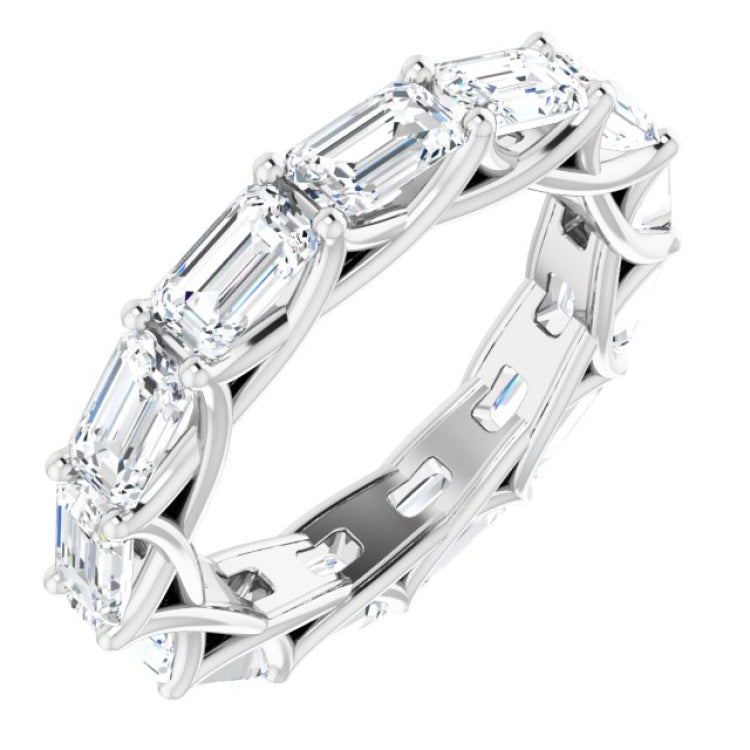 14K White Gold 4 1/2 CTW Lab-Grown Diamond Eternity Band