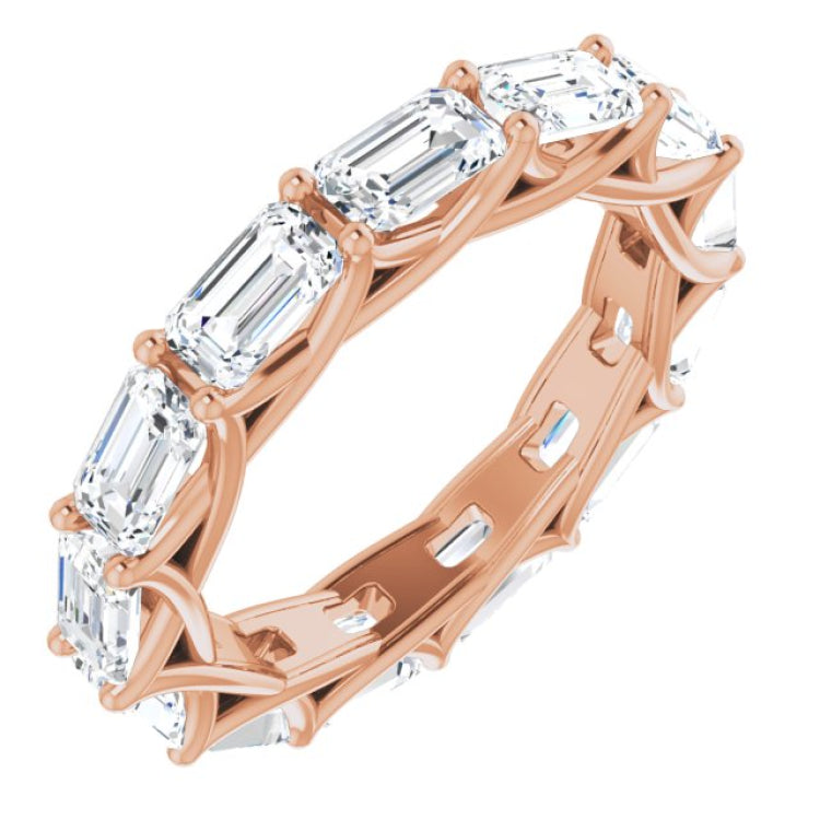 14K Rose Gold 4 CTW Lab-Grown Diamond Eternity Band