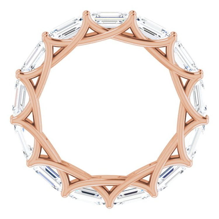 14K Rose Gold 4 CTW Lab-Grown Diamond Eternity Band