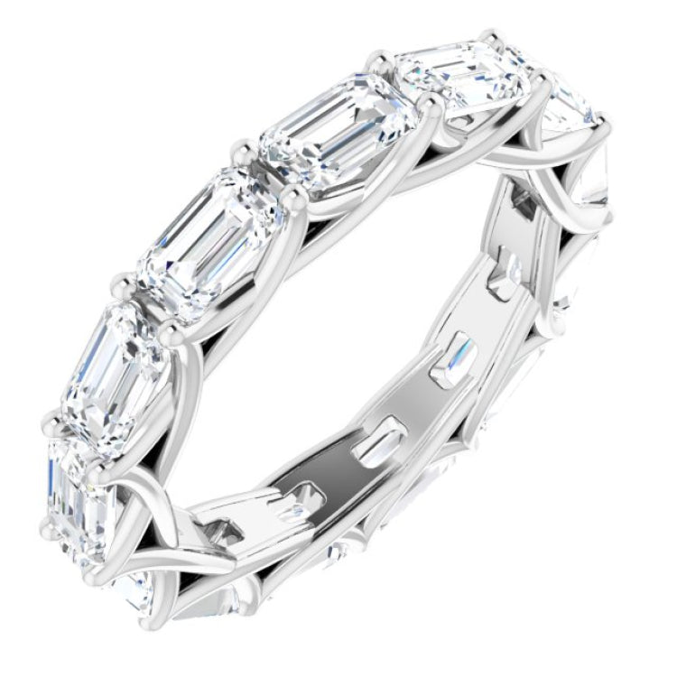 14K White Gold 4 CTW Lab-Grown Diamond Eternity Band