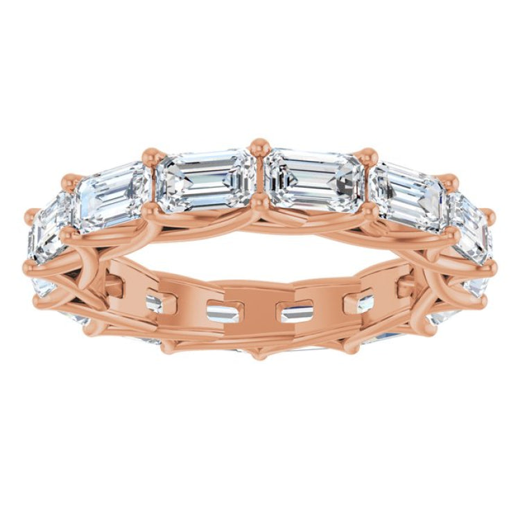 14K Rose Gold 4 9/10 CTW Lab-Grown Diamond Eternity Band