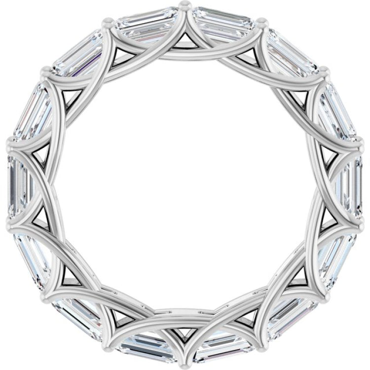 14K White Gold 4 9/10 CTW Lab-Grown Diamond Eternity Band
