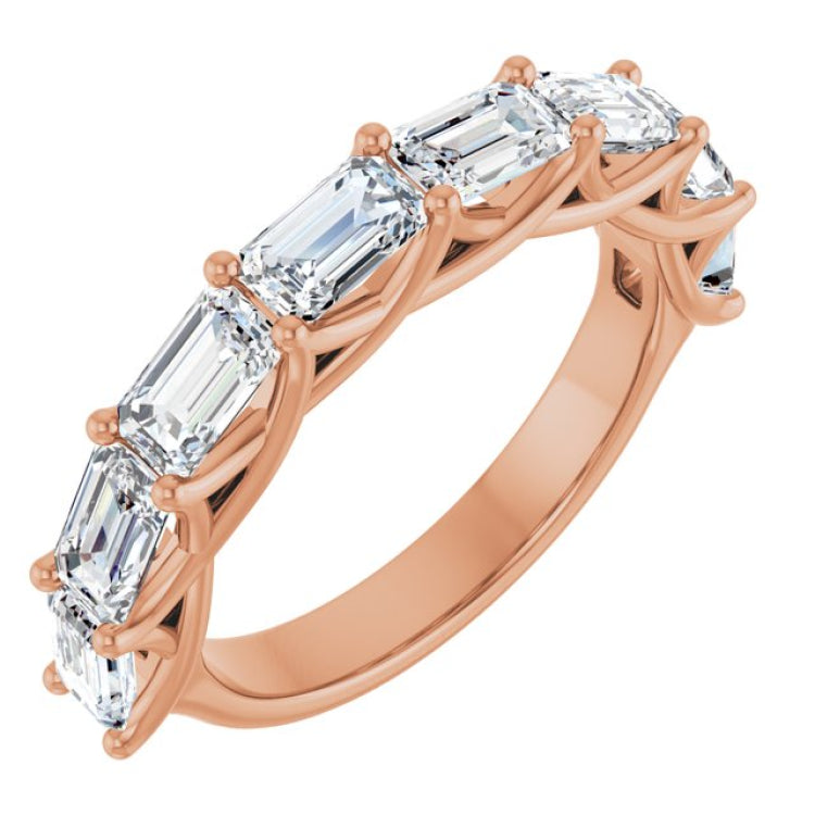 14K Rose Gold 2 3/4 CTW Lab-Grown Diamond Anniversary Band