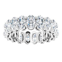 14K White Gold 3 3/8 CTW Lab-Grown Diamond Eternity Band