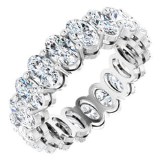 14K White Gold 3 3/8 CTW Lab-Grown Diamond Eternity Band