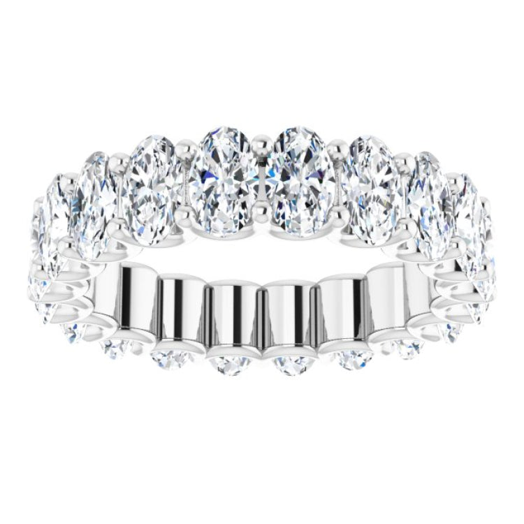 14K White Gold 3 5/8 CTW Lab-Grown Diamond Eternity Band
