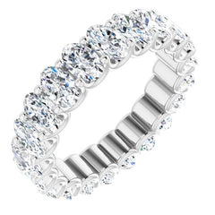 14K White Gold 4 CTW Lab-Grown Diamond Eternity Band