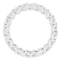 14K White Gold 4 CTW Lab-Grown Diamond Eternity Band