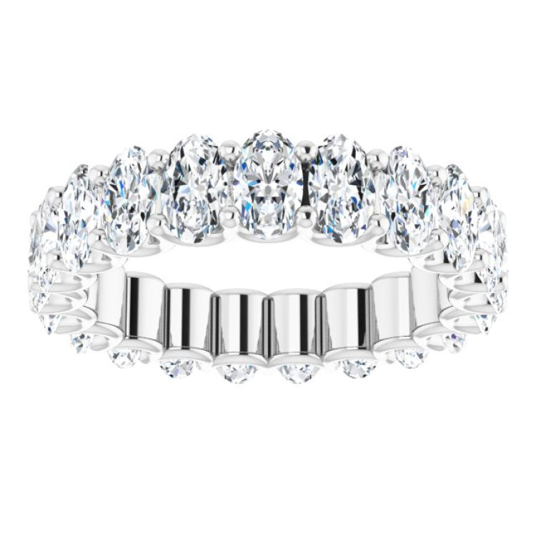 14K White Gold 4 CTW Lab-Grown Diamond Eternity Band