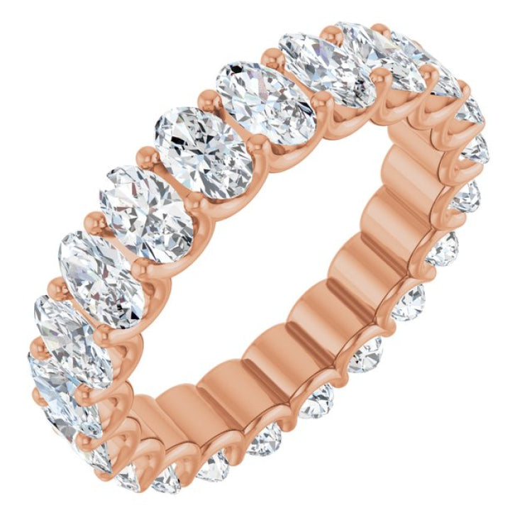 14K Rose Gold 3 3/4 CTW Lab-Grown Diamond Eternity Band